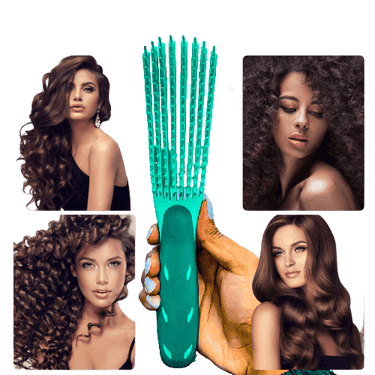 Ez Detangler Brush For Curly Hair